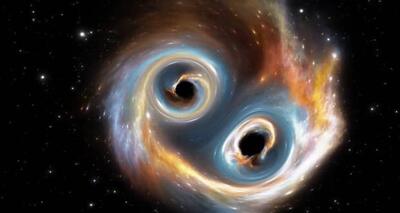 مشاهده دو سیاه چاله در حال ادغام توسط جیمز وب سبب حیرت دانشمندان شده است