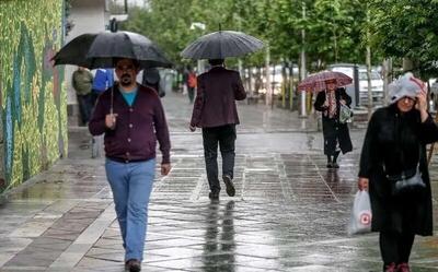 سامانه بارشی جدید در راه تهران است ! | پیش بینی بارش باران تا آخر هفته !