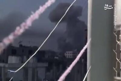 فیلم/ بمباران اطراف بیمارستان کمال عدوان غزه