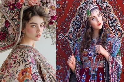 تاثیر فرش ایرانی بر طراحان لباس خارجی /  اینفلوئنسر ایرانی تو فستیوال فرش پوشید