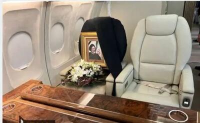 تصاویری تلخ و غمبار از صندلی شهید رئیسی در هواپیمای ریاست جمهوری + عکس
