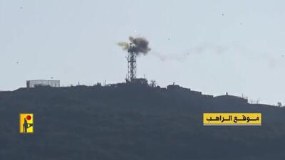پایگاه «الراهب» رژیم صهیونیستی زیر آتش حزب‌الله لبنان