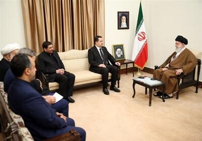 رهبر انقلاب در دیدار نخست‌وزیر عراق: شخصیت برجسته‌ای را از دست دادیم / اکنون آقای مخبر مسئولیت سنگینی را بر عهده گرفته‌اند