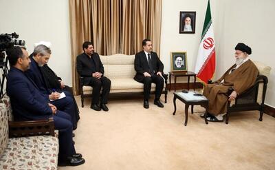 تسلیت حضوری نخست وزیر عراق به رهبر انقلاب بلافاصله پس از ورود به تهران