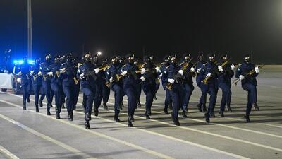 رژه نظامی سربازان زن در عربستان و مراسم پیوستن آنها به سرویس امنیت عمومی این کشور+فیلم