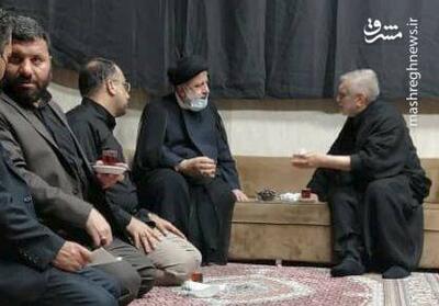 تصاویری از حضور شهید رئیسی و موسوی در مسجد ارک