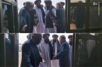 عکس/ ورود هیئت عالی‌رتبه طالبان به تهران