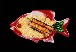کباب کوبیده ماهی سفید پرورشی (آمور)