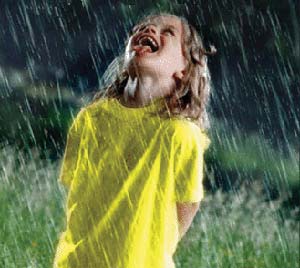 خیسِ شادی، زیر باران