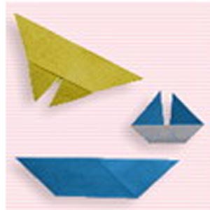 آموزش اوریگامی ( هنر کاغذ و تا ) : ساخت قایق و پروانه