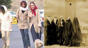 قوس نزول حجاب در ایران