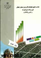 خلاصه نتایج تحقیقات کاربردی استان زنجان طی برنامه سوم توسعه (83-1379)