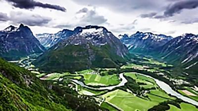 فیلم| جاده‌ای زیبا و منحصربه فرد در نروژ