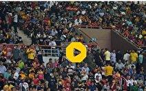 فیلم| شلیک به صورت یک تماشاچی در استادیوم فوتبال