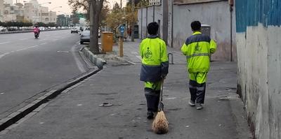 رفتگری کودکان با لباس پیمانکاران شهرداری تهران!