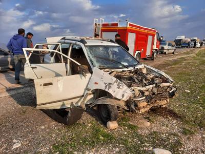 3 کشته بر اثر واژگونی 2 خودرو در آزادراه ساوه - همدان