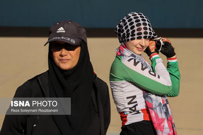 اردوی تیم ملی دوچرخه سواری سرعت بانوان در اهواز (عکس)