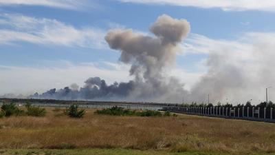 انفجار در فرودگاه نظامی روسیه در کریمه