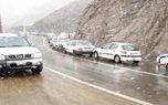 ترافیک سنگین در محور شهریار-تهران/بارش برف و باران در برخی محورها