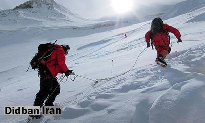 سقوط دو کوهنورد در یخچال یخار کوه دماوند / عملیات یافتن کوهنوردان ادامه دارد