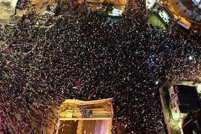 تظاهرات میلیونی صهیونیست‌ها علیه «بی‌بی»