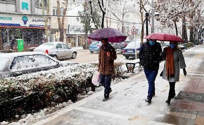 بارش برف و باران در ۱۹ استان / سامانه بارشی جدید از اواخر چهارشنبه وارد ایران می‌شود
