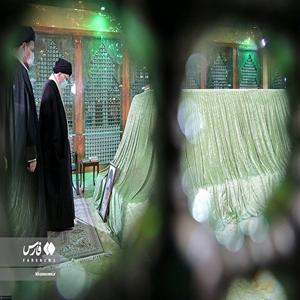 تصاویر: حضور مقام معظم رهبری در مرقد امام خمینی(ره) و گلزار شهدا