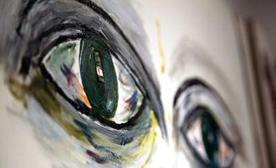 (تصاویر) نمایشگاه نقاشی‌های مسعود کیمیایی