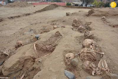 (تصاویر) کشف اسکلت ۷۶ کودکی که قربانی مراسم مذهبی شدند