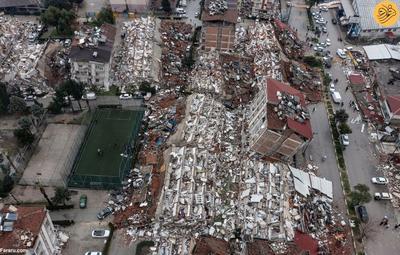 تصاویر هوایی از ویرانی عظیم در شهر هاتای ترکیه