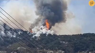 (ویدئو) آتش سوزی مهیب نزدیک کاخ ریاست جمهوری کره جنوبی