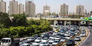 حجم بالای تردد در پایتخت/ ترافیک سنگین درنواب،آزادی و شیخ‌فضل‌الله