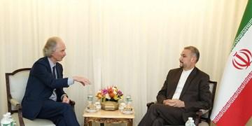 دیدار نماینده ویژه دبیرکل سازمان ملل در امور سوریه با امیرعبداللهیان