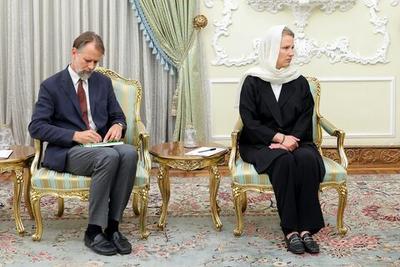 تصاویر حجاب سفیر جدید سوئیس در دیدار با رئیسی