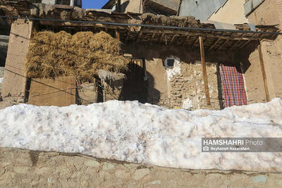 ببینید | برف یک متری در مریوان | خانه‌ ها در برف فرو رفتند