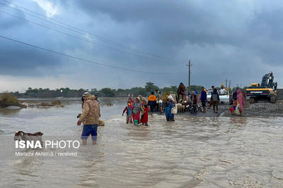 تخلیه چند روستا در میناب به دلیل بارندگی شدید