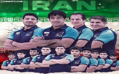 تیم ملی کشتی فرنگی جوانان ایران بر بام آسیا ایستاد