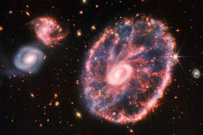 ببینید | زحمتی که تلسکوپ جیمز وب برای ثبت کهکشان شگفت‌انگیز چرخ گاری کشید!