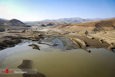 تصاویر | قاب‌های تلخ از خشک شدن سد اکباتان همدان