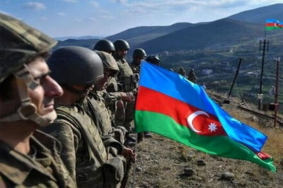 ببینید | شیطنت نیروهای ارتش آذربایجان در نزدیکی مرز ایران و ارمنستان