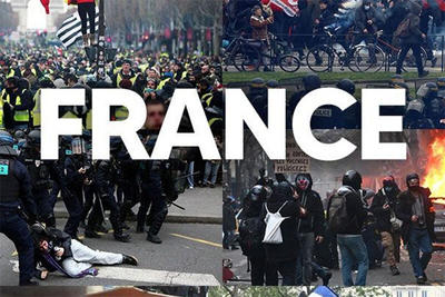 ببینید | حمله وحشیانه پلیس فرانسه به معترضان