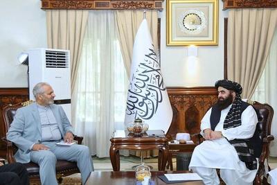 دیدار وزیر خارجه طالبان با مقامات سفارت ایران در افغانستان
