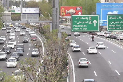 جدیدترین وضعیت ترافیکی معابر بزرگراهی تهران