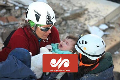 نجات کودک ۶ ساله از زیر آوار پس از ۴۷ ساعت در ترکیه
