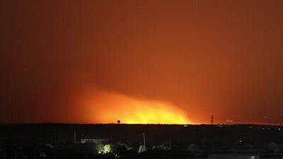 میدان نفتی تحت اشغال آمریکایی‌ها در سوریه دچار آتش‌سوزی شد