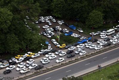 ترافیک شدید خودروها در محورهای مواصلاتی مازندران