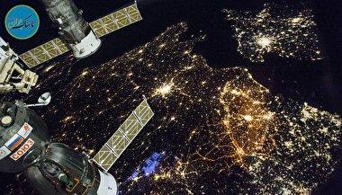 تصاویر حیرت انگیز از شب های روشن لندن از ایستگاه فضایی!+ فیلم