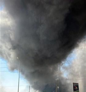 آتش‌سوزی گسترده در منطقه‌ صنعتی رژیم صهیونیستی