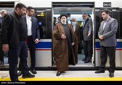 افتتاح ۵ ایستگاه مترو تهران با حضور رئیس جمهور