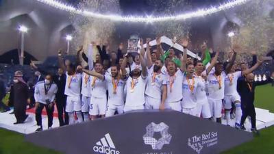 مراسم اهدا جام سوپر کاپ اسپانیا به رئال مادرید